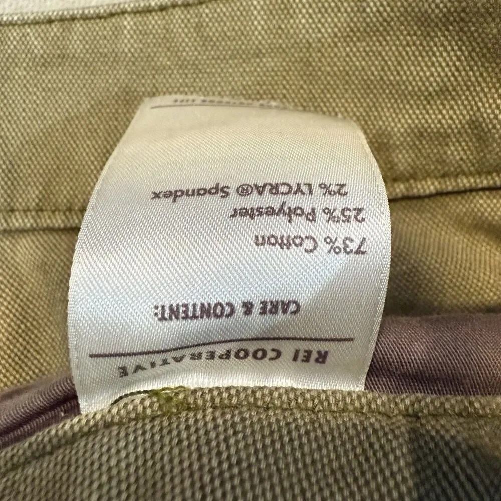 REI Co-Op Trailsmith Pants Canvas Double Knee Reinforced Size 8 Hiking Workwear